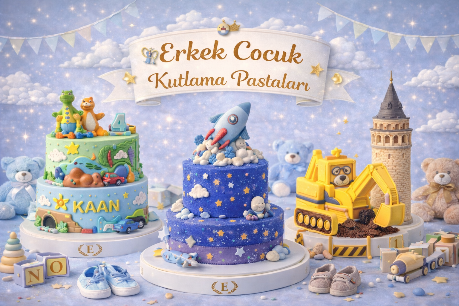 ERKEK ÇOCUK PASTALARI