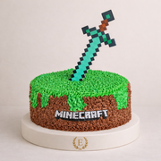 Minecraft Temalı Pasta