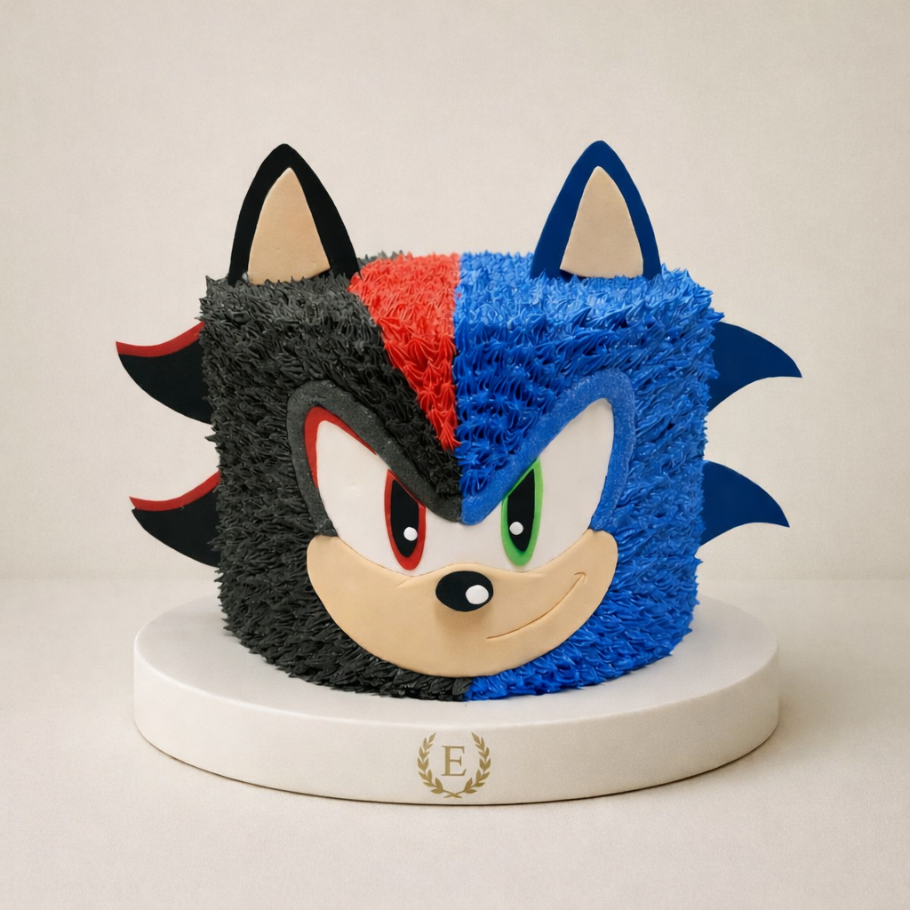 Sonic Temalı Pasta