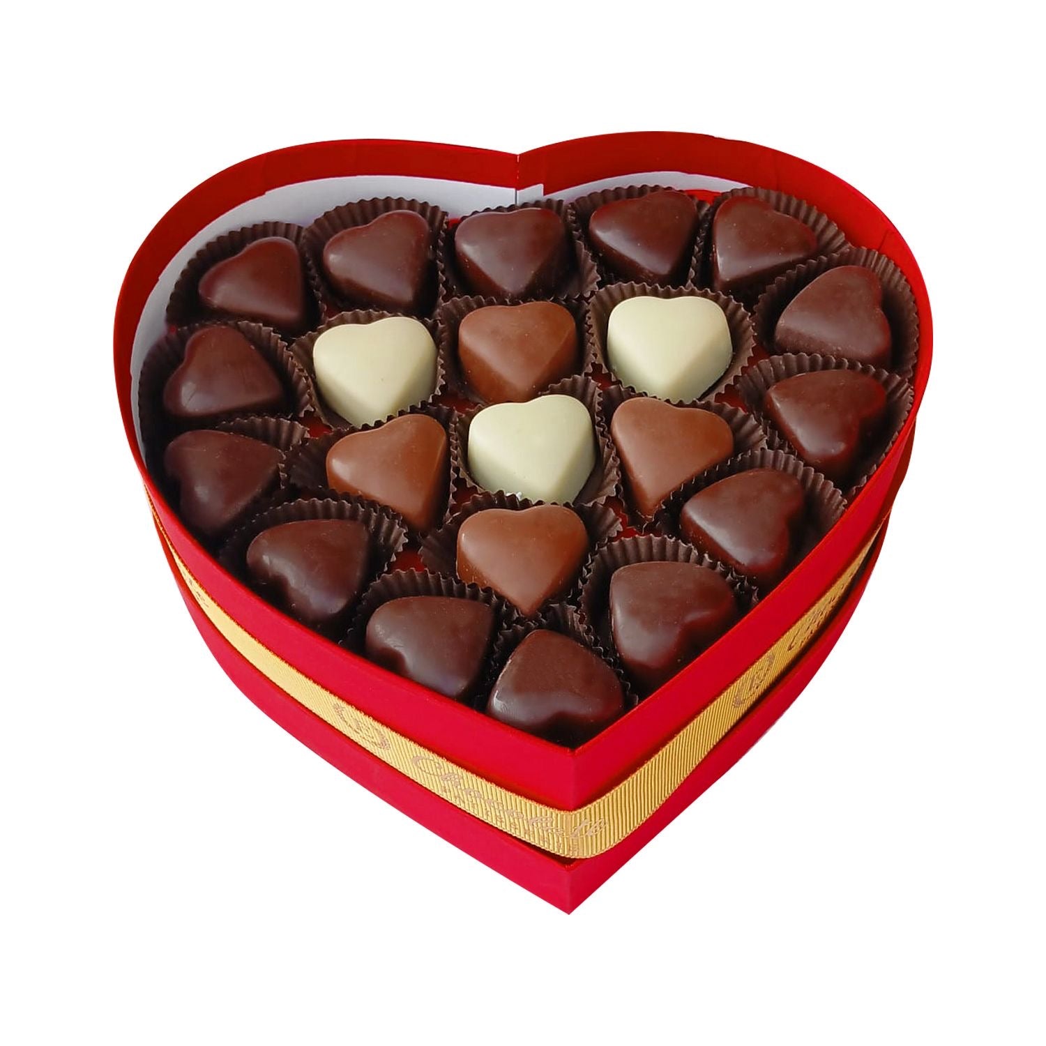 Kırmızı Kutuda Kalpli Çikolata