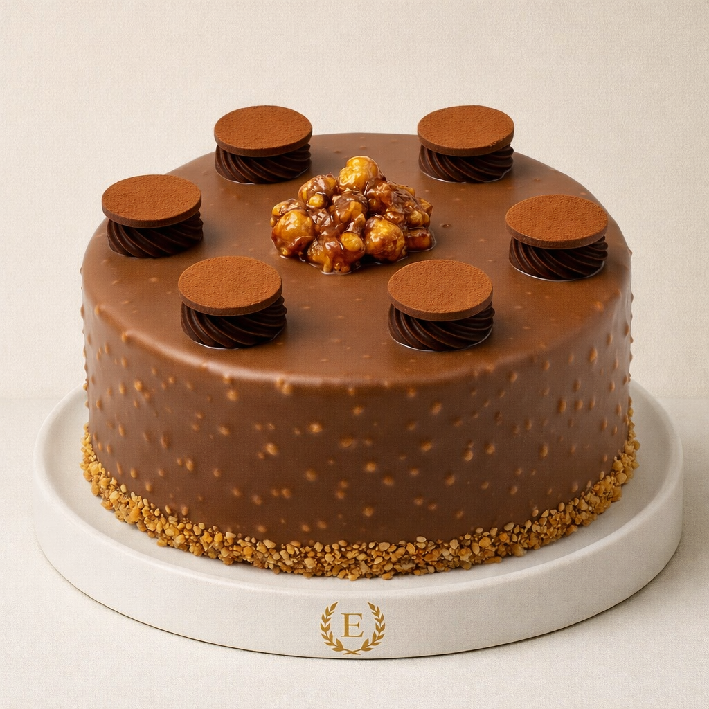 Krokan Çikolatalı Pasta