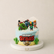 Brawl Stars Temalı Figürlü Pasta