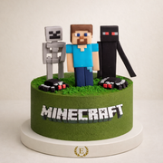 Minecraft Temalı Pasta