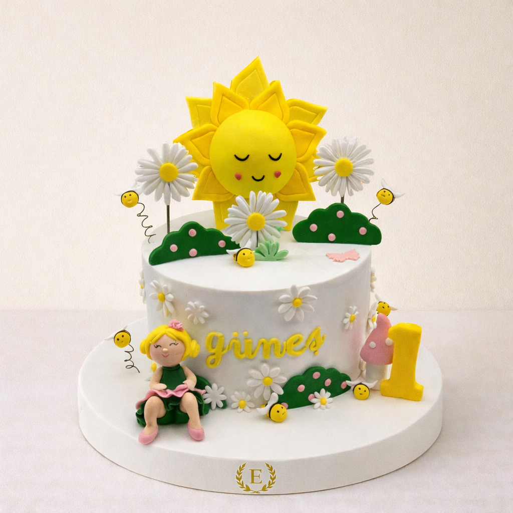 Güneş Temalı Pasta