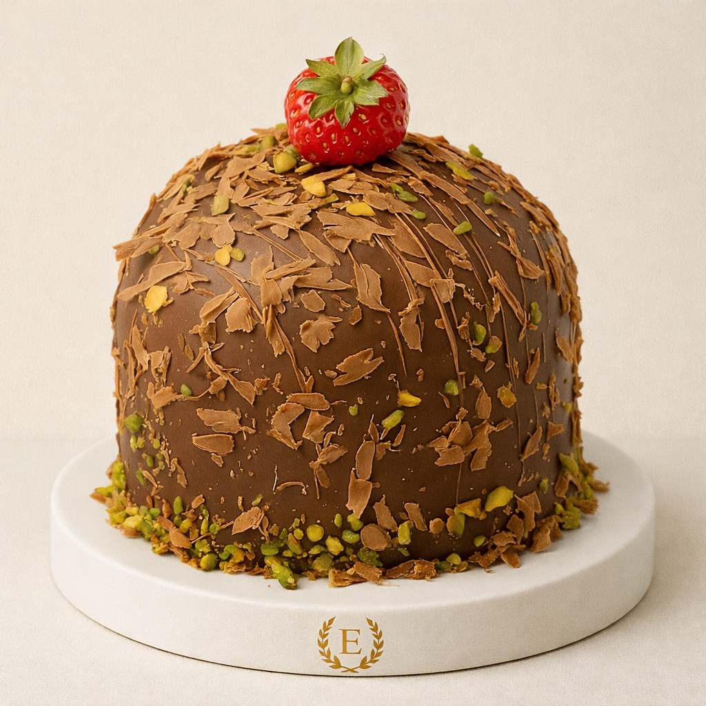 Muz Çilek Fıstık Moblan Pasta