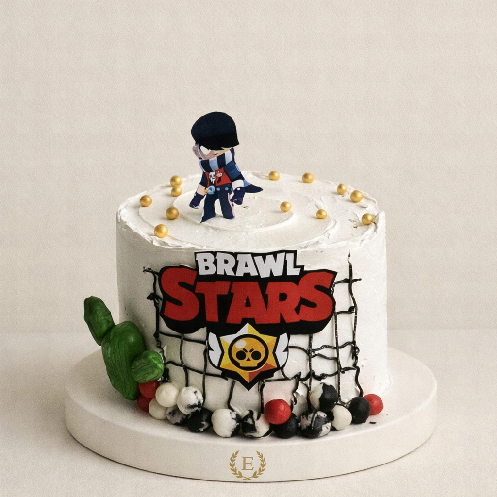 Brawl Stars Temalı Figürlü Pasta