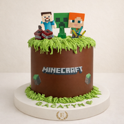 Minecraft Temalı Pasta
