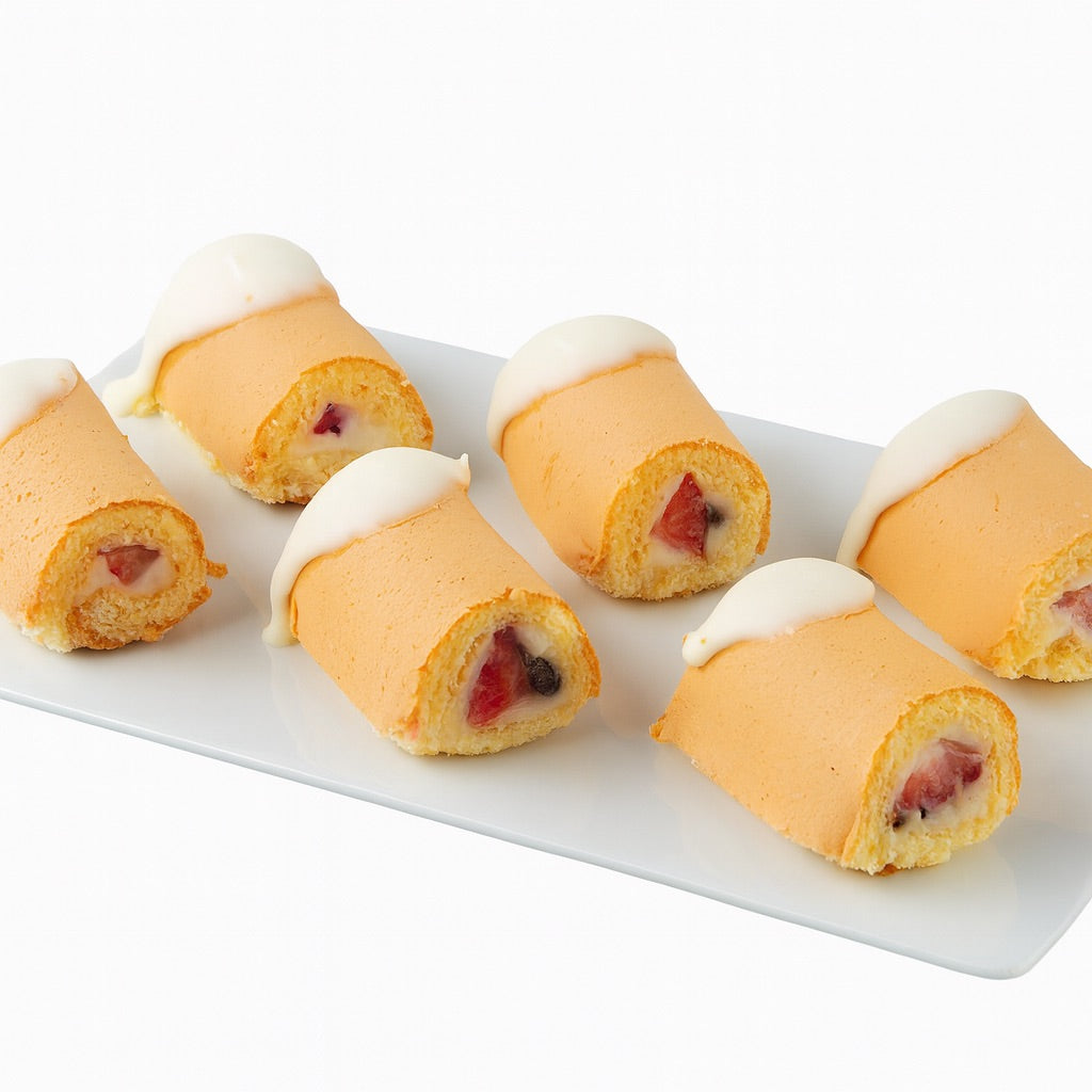 ÇİLEKLİ MİNİ RULO PASTA