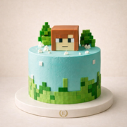 Minecraft Temalı Pasta
