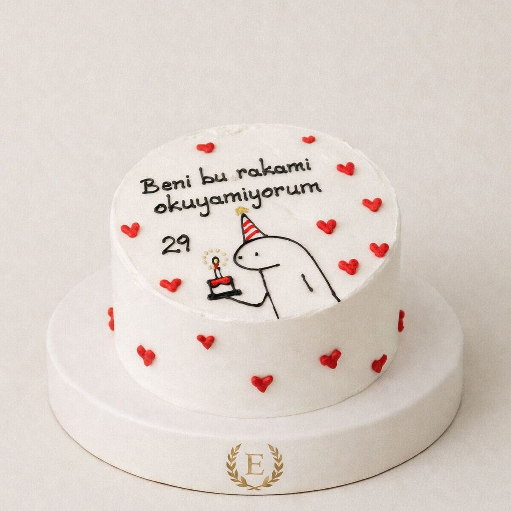 Ben Bu Rakamı Okuyamıyorum! Eğlenceli Esprili Pasta