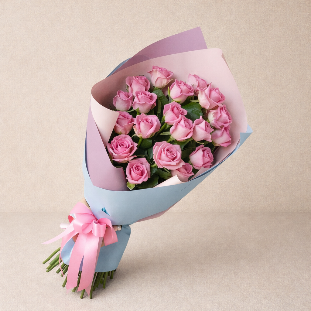 Premium Pembe Gül Buketi