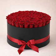 101 Adet Kırmızı Gül – Premium Siyah Kutu