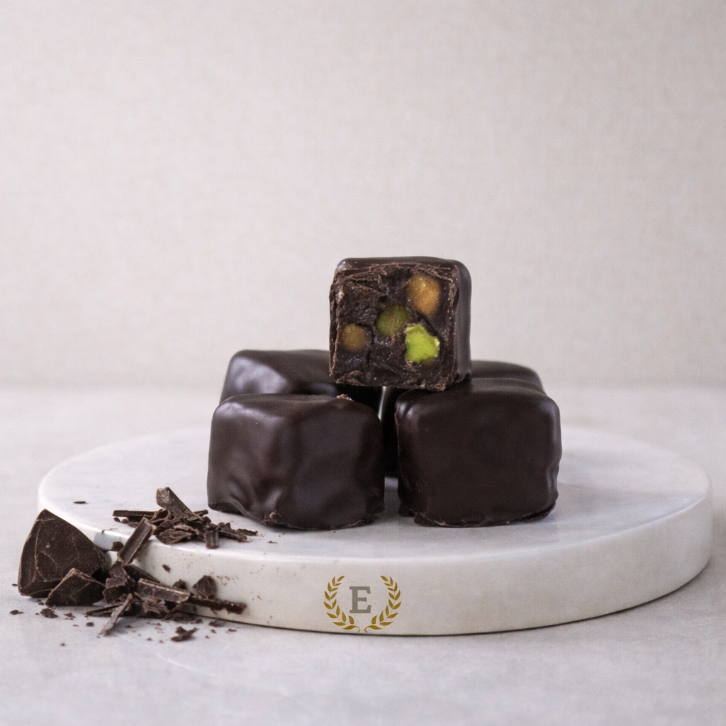 Çikolata Kaplı Antep Fıstıklı Lokum