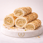 Çıtır Baklava Kaplı Dolgulu Sarma Lokum