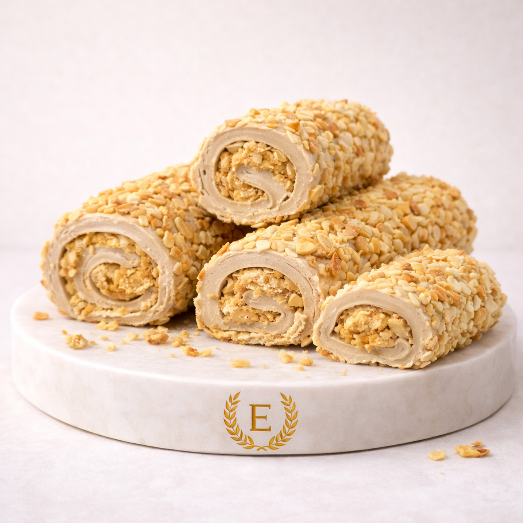 İçi Dışı Yer Fıstıklı Sarma Lokum