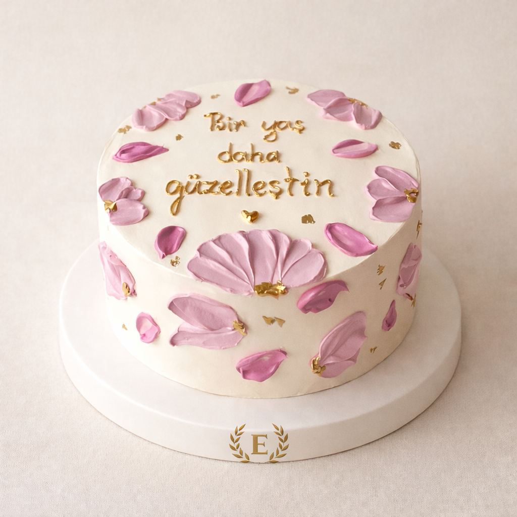 Bir Yaş Daha Güzelleştin Yazılı Pasta