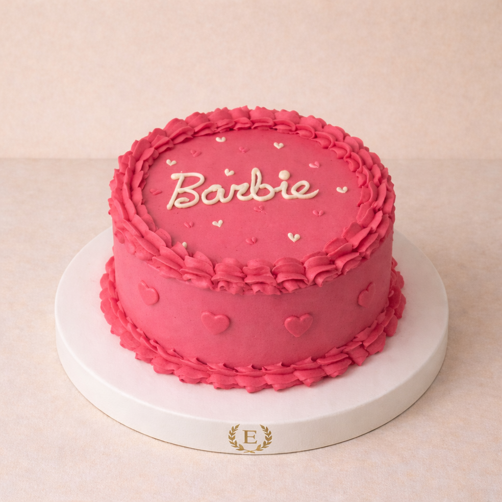 Barbie Yazılı Vintage Pasta