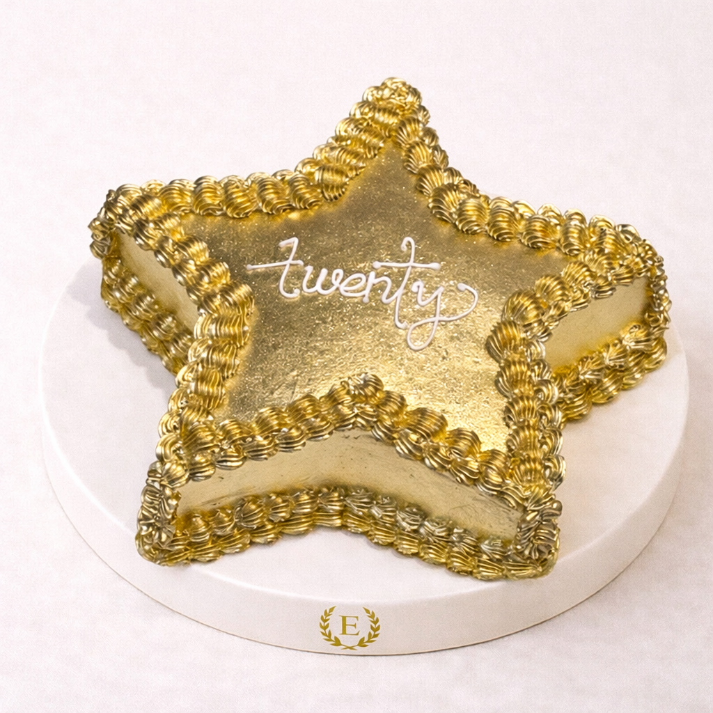 Yıldız Yazılı Pasta