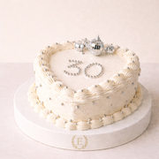 30 Disko Topu Dekorlu Vintage Kalp Pasta