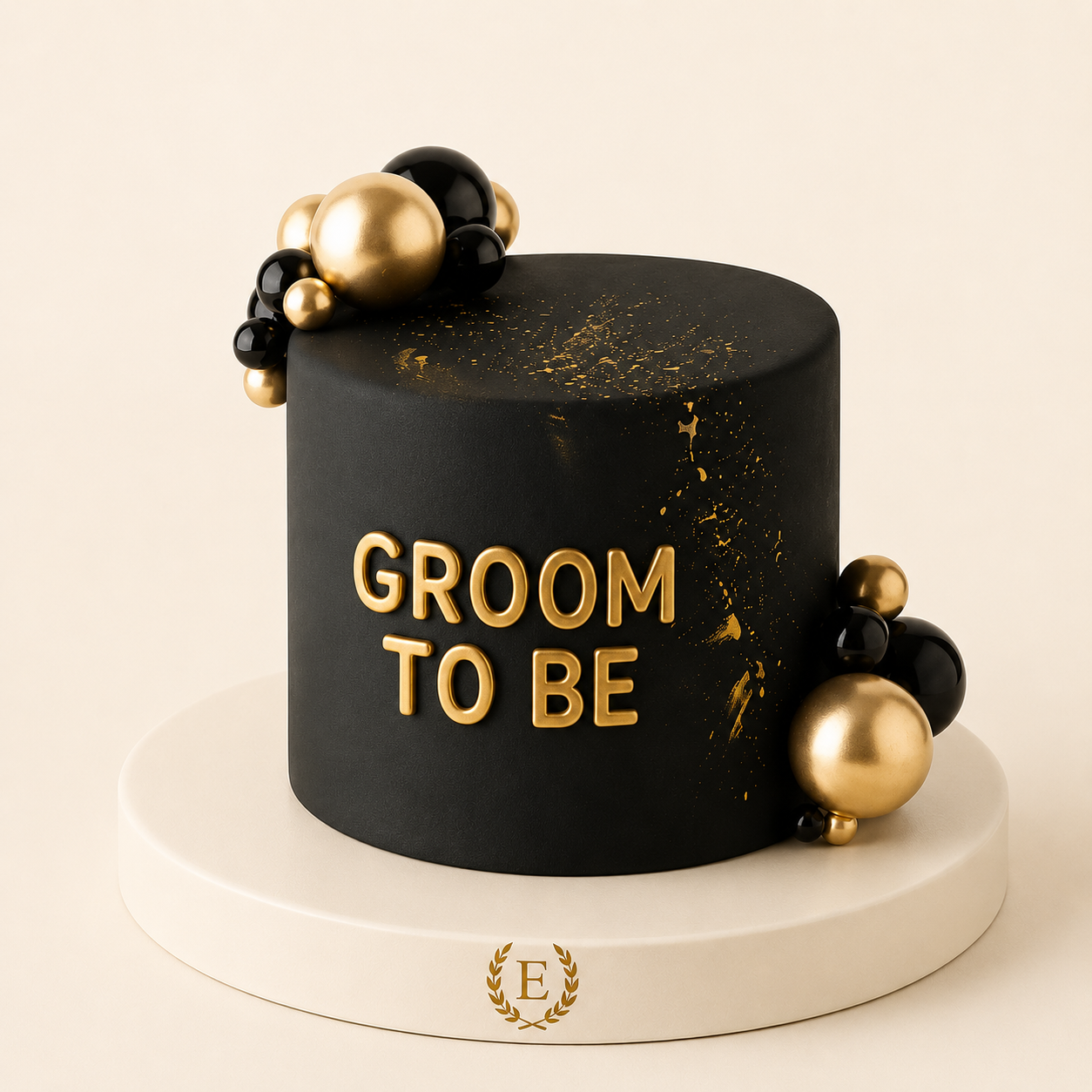 Groom To Be Damat Bekarlığa Veda Pastası Siyah