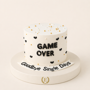 Game Over Good Bye Single Days Bekarlığa Veda Pastası