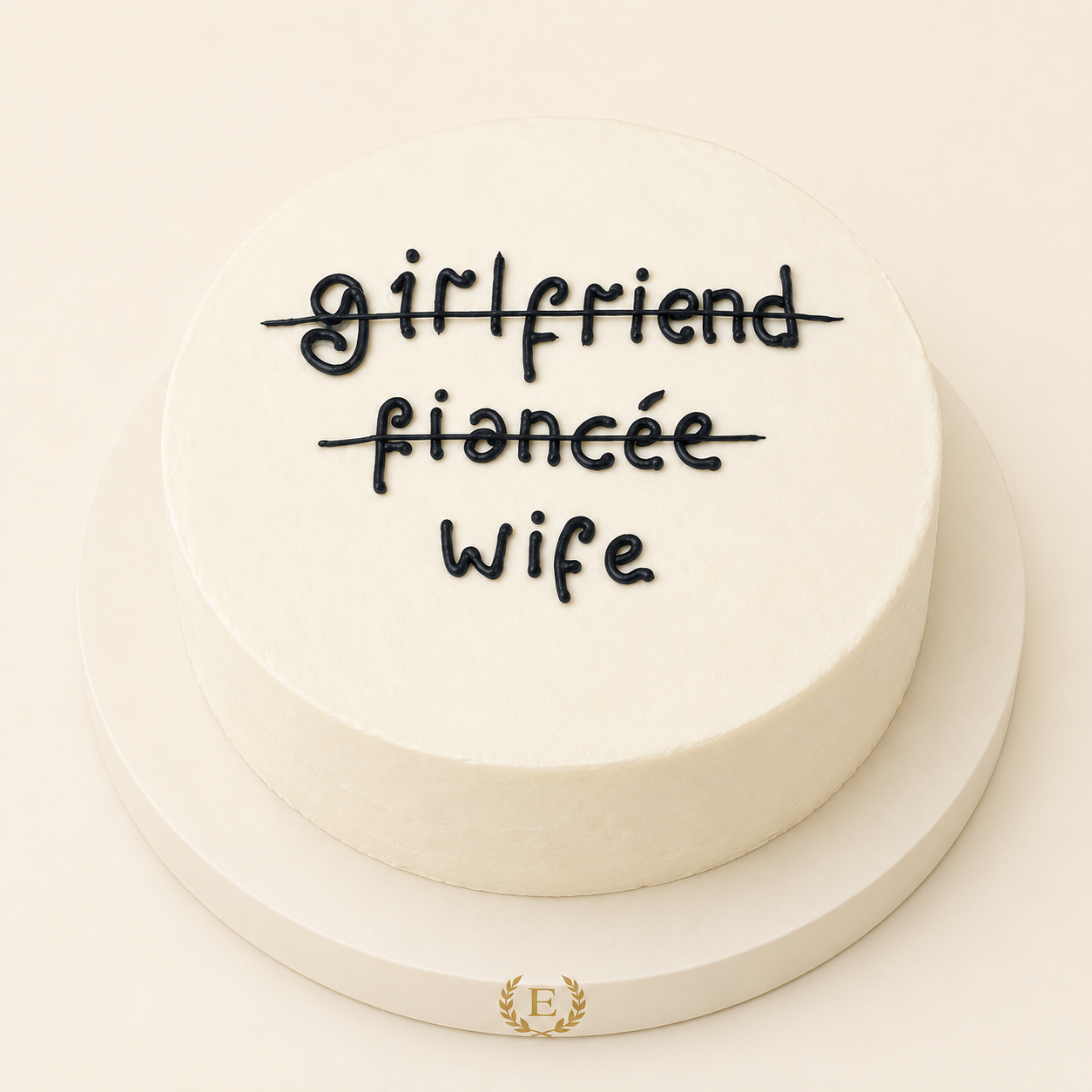 Girlfriend Fiancee Wife Bekarlığa Veda Partisi Pastası