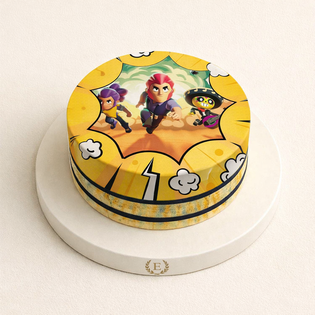 Brawl Stars Temalı Pasta