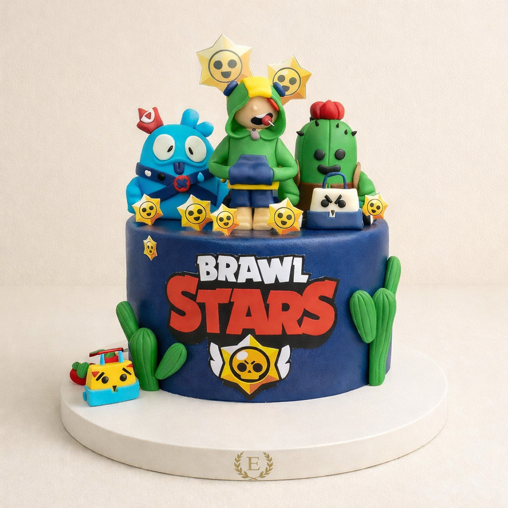 Brawl Stars Temalı Figürlü Pasta
